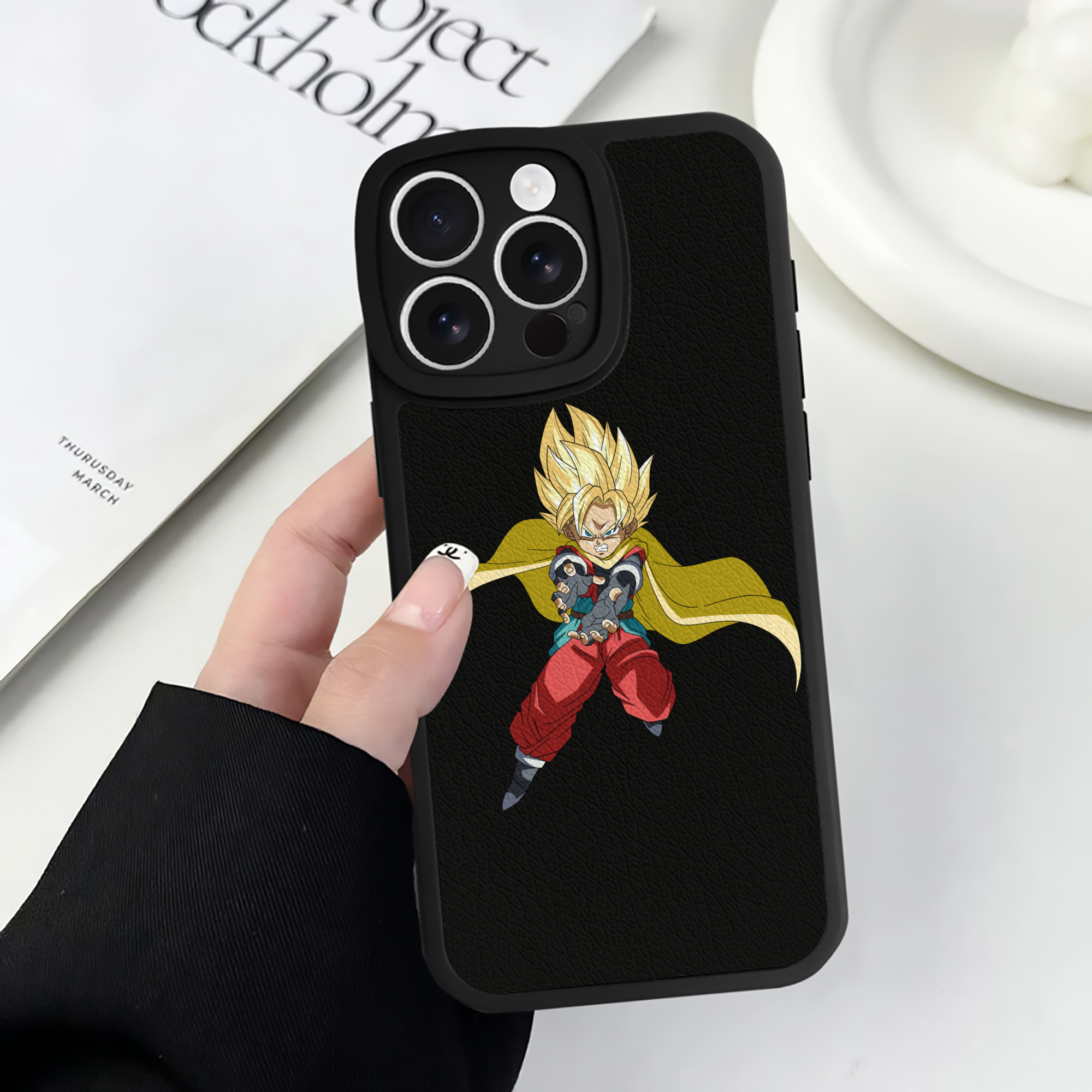 （画像用） ドラゴンボール DRAGON BALL 【iPhone 16シリーズ対応】シリコンスマホケース（レザー調） 材質：シリコン